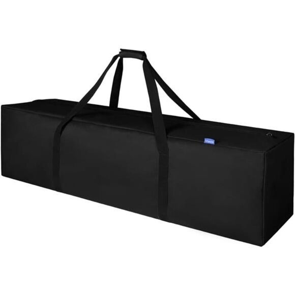 45 Inch Zipper Duffel Travel Sports Equipment Bag,Water Resistant Oversize,Black